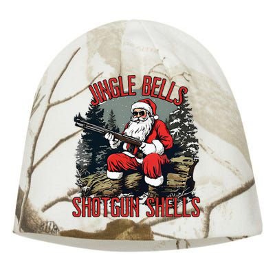 Jingle Bells Shotgun Shells Funny Santa Kati - Camo Knit Beanie