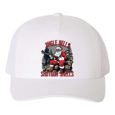 Jingle Bells Shotgun Shells Funny Santa Yupoong Adult 5-Panel Trucker Hat