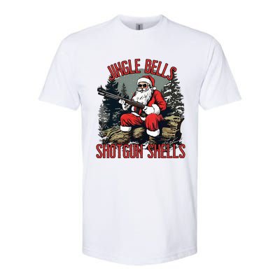 Jingle Bells Shotgun Shells Funny Santa Softstyle CVC T-Shirt