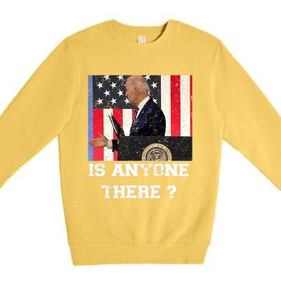 Joe Biden Shakes Hands With Thin Air, Funny Anti Joe Biden Premium Crewneck Sweatshirt