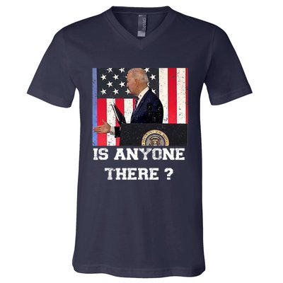 Joe Biden Shakes Hands With Thin Air, Funny Anti Joe Biden V-Neck T-Shirt