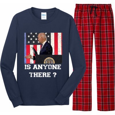 Joe Biden Shakes Hands With Thin Air, Funny Anti Joe Biden Long Sleeve Pajama Set