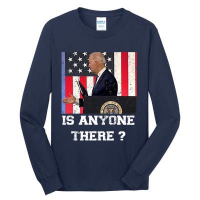 Joe Biden Shakes Hands With Thin Air, Funny Anti Joe Biden Tall Long Sleeve T-Shirt