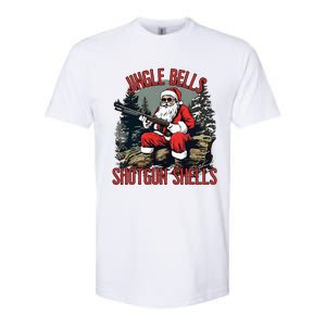 Jingle Bells Shotgun Shells Funny Santa Bruh Gun Softstyle CVC T-Shirt