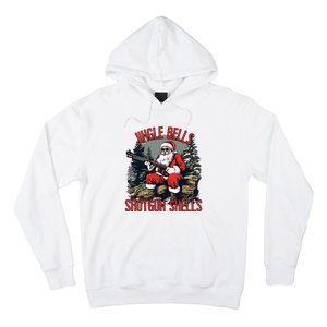 Jingle Bells Shotgun Shells Funny Santa Bruh Gun Hoodie