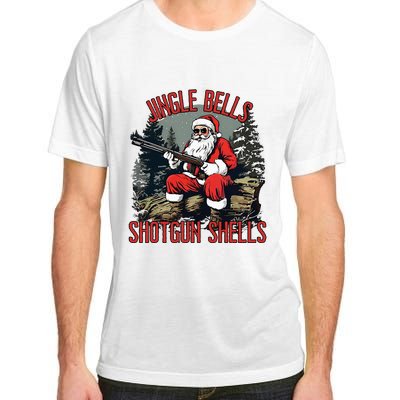 Jingle Bells Shotgun Shells Funny Santa Bruh Gun Adult ChromaSoft Performance T-Shirt