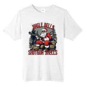 Jingle Bells Shotgun Shells Funny Santa Bruh Gun Tall Fusion ChromaSoft Performance T-Shirt