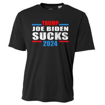 Joe Biden Sucks Funny AntiBiden Election ProTrump 2024 Cooling Performance Crew T-Shirt