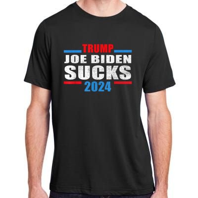 Joe Biden Sucks Funny AntiBiden Election ProTrump 2024 Adult ChromaSoft Performance T-Shirt