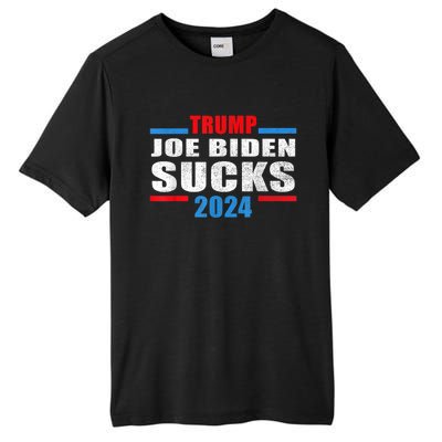 Joe Biden Sucks Funny AntiBiden Election ProTrump 2024 Tall Fusion ChromaSoft Performance T-Shirt