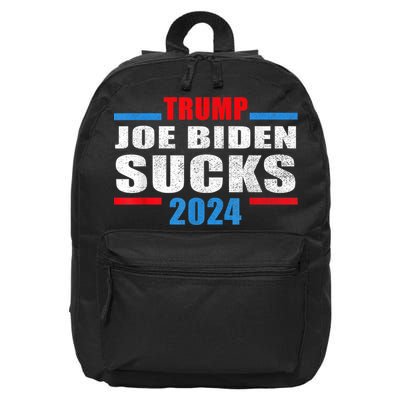 Joe Biden Sucks Funny AntiBiden Election ProTrump 2024 16 in Basic Backpack