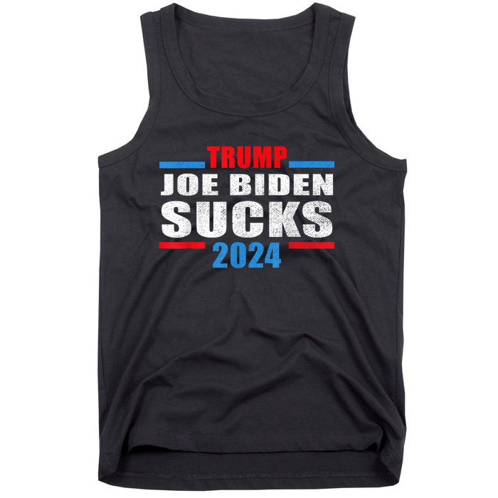 Joe Biden Sucks Funny AntiBiden Election ProTrump 2024 Tank Top