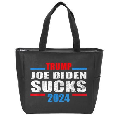 Joe Biden Sucks Funny AntiBiden Election ProTrump 2024 Zip Tote Bag