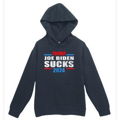 Joe Biden Sucks Funny AntiBiden Election ProTrump 2024 Urban Pullover Hoodie