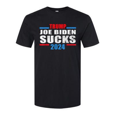 Joe Biden Sucks Funny AntiBiden Election ProTrump 2024 Softstyle CVC T-Shirt