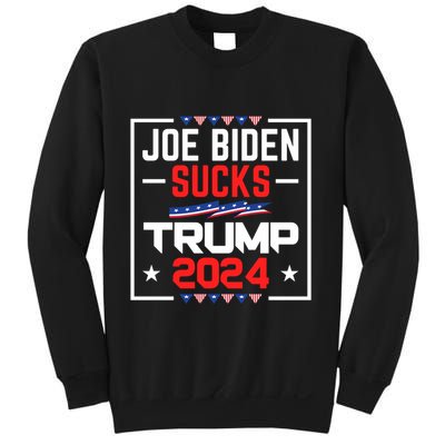 Joe Biden Sucks Trump 2024 For President Political Election Sweatshirt