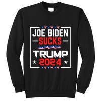 Joe Biden Sucks Trump 2024 For President Political Election Sweatshirt