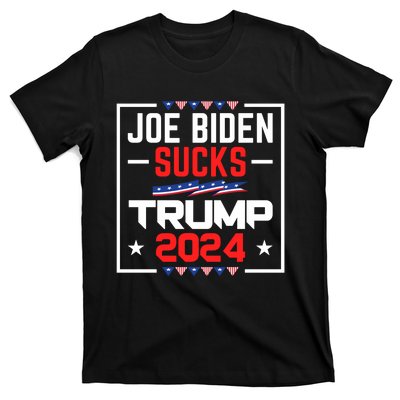 Joe Biden Sucks Trump 2024 For President Political Election T-Shirt