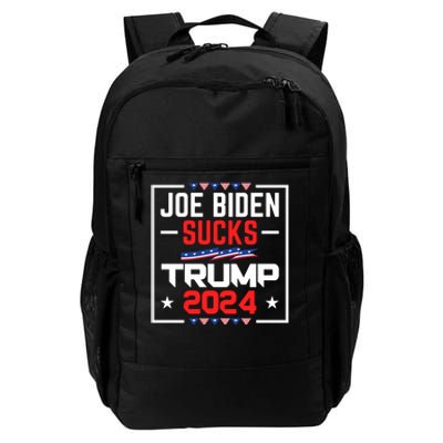 Joe Biden Sucks Trump 2024 For President Political Election Daily Commute Backpack