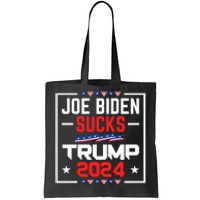 Joe Biden Sucks Trump 2024 For President Political Election Tote Bag