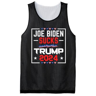 Joe Biden Sucks Trump 2024 For President Political Election Mesh Reversible Basketball Jersey Tank