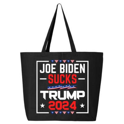 Joe Biden Sucks Trump 2024 For President Political Election 25L Jumbo Tote