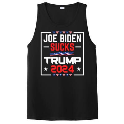 Joe Biden Sucks Trump 2024 For President Political Election PosiCharge Competitor Tank