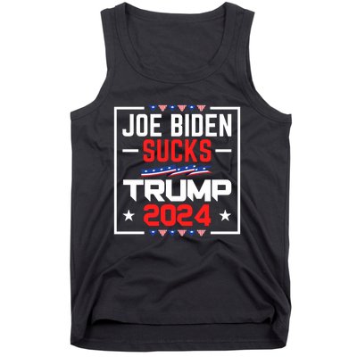 Joe Biden Sucks Trump 2024 For President Political Election Tank Top