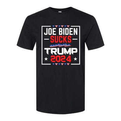 Joe Biden Sucks Trump 2024 For President Political Election Softstyle CVC T-Shirt