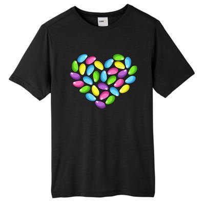 Jelly Bean Spring Easter Candy Heart Shaped Pastel Gift Tall Fusion ChromaSoft Performance T-Shirt