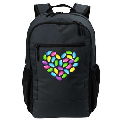 Jelly Bean Spring Easter Candy Heart Shaped Pastel Gift Daily Commute Backpack