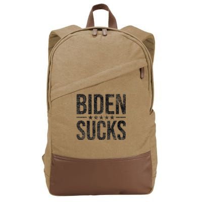 JOE BIDEN SUCKS ANTI BIDEN Cotton Canvas Backpack