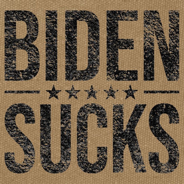 JOE BIDEN SUCKS ANTI BIDEN Cotton Canvas Backpack