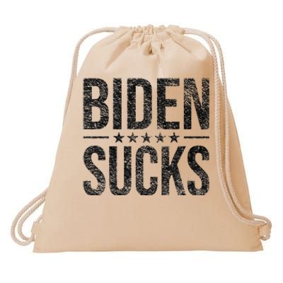 JOE BIDEN SUCKS ANTI BIDEN Drawstring Bag