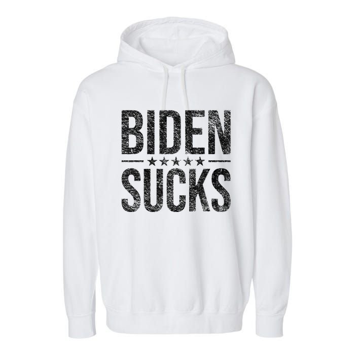 JOE BIDEN SUCKS ANTI BIDEN Garment-Dyed Fleece Hoodie