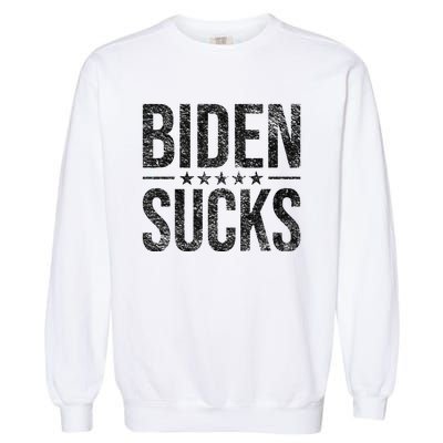 JOE BIDEN SUCKS ANTI BIDEN Garment-Dyed Sweatshirt