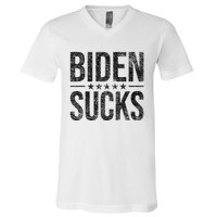 JOE BIDEN SUCKS ANTI BIDEN V-Neck T-Shirt