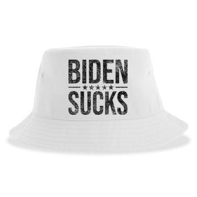 JOE BIDEN SUCKS ANTI BIDEN Sustainable Bucket Hat