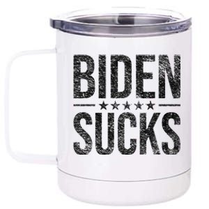 JOE BIDEN SUCKS ANTI BIDEN 12 oz Stainless Steel Tumbler Cup