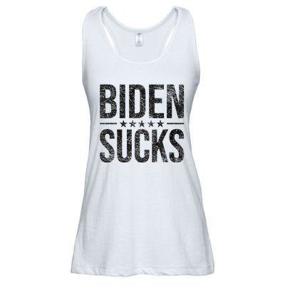 JOE BIDEN SUCKS ANTI BIDEN Ladies Essential Flowy Tank