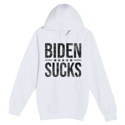 JOE BIDEN SUCKS ANTI BIDEN Premium Pullover Hoodie