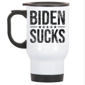 JOE BIDEN SUCKS ANTI BIDEN Stainless Steel Travel Mug