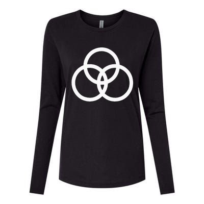 John Bonham Symbol Womens Cotton Relaxed Long Sleeve T-Shirt