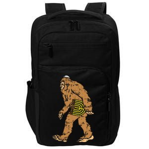 Jewish Bigfoot Sasquatch Carry Menorah Funny Hanukkah Gift  Impact Tech Backpack