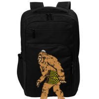 Jewish Bigfoot Sasquatch Carry Menorah Funny Hanukkah Gift  Impact Tech Backpack