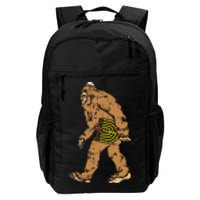 Jewish Bigfoot Sasquatch Carry Menorah Funny Hanukkah Gift  Daily Commute Backpack