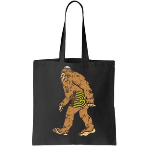 Jewish Bigfoot Sasquatch Carry Menorah Funny Hanukkah Gift  Tote Bag