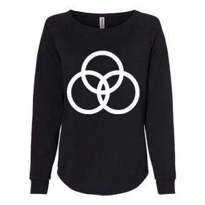 John Bonham Symbol Womens California Wash Sweatshirt