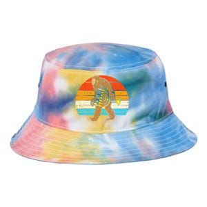 Jewish Bigfoot Sasquatch Menorah Hanukkah Chanukah PJs  Tie Dye Newport Bucket Hat