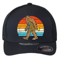 Jewish Bigfoot Sasquatch Menorah Hanukkah Chanukah PJs  Flexfit Unipanel Trucker Cap